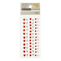 12 Packs: 74 ct. (888 total) Heart Adhesive Rhinestones by Recollections™