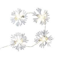 15ct. Warm White LED Metal Snowflake Icon String Lights by Ashland®