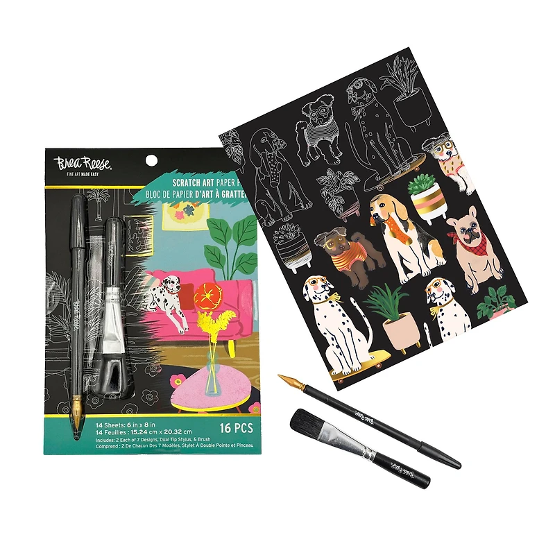 Brea Reese™ 6" x 8" Cozy at Home Scratch Art Paper Pad