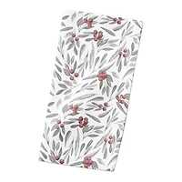 Holly And Leaves 10x10 Cotton Twill Napkin