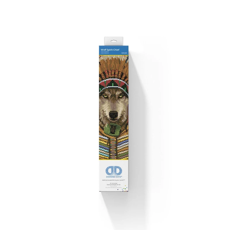 Diamond Dotz® Wolf Spirit Chief Diamond Painting Kit