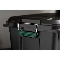IRIS® Remington® 82qt. Black Store-It-All Utility Tote with Buckle Lid