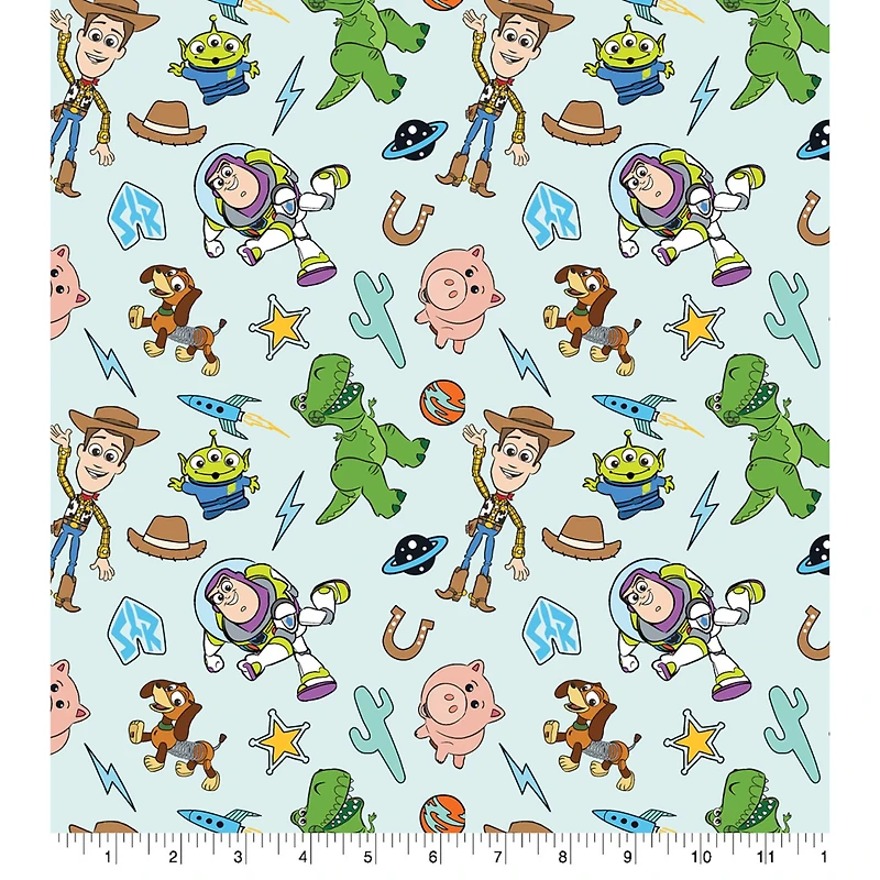 Disney Pixar Toy Story Icons Cotton Fabric