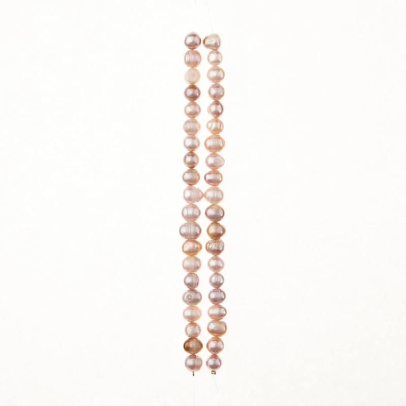 Lavender Pearl Potato Beads, 8mm by Bead Landing™