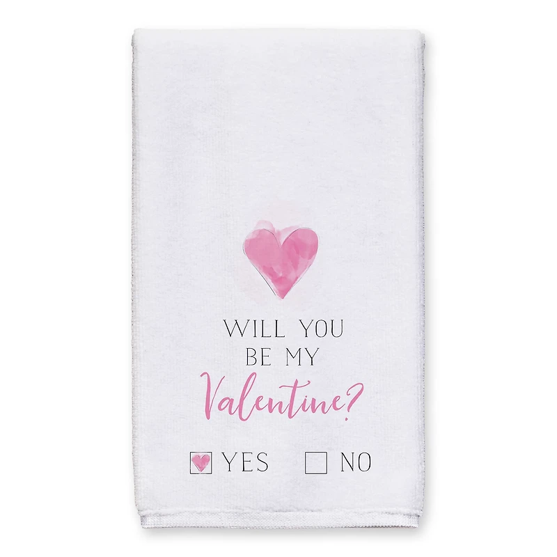 Valentine Check Yes or No Tea Towel - Set of 2