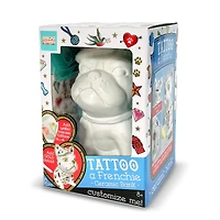 Bright Stripes Tattoo A Frenchie Ceramic Bank