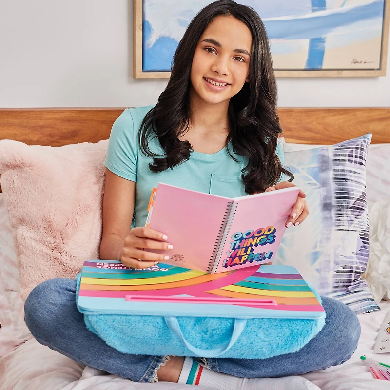 Make It Real™ 3C4G Blue Rainbow Bright Lap Desk