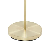 Gold Iron Modern Floor Lamp, 67" x 10" x 10"
