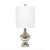 Lalia Home 22.5" Paseo Table Lamp with White Fabric Shade