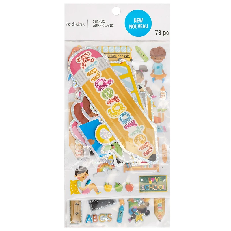 Kindergarten Dimensional Sticker Flip Pack by Recollections™