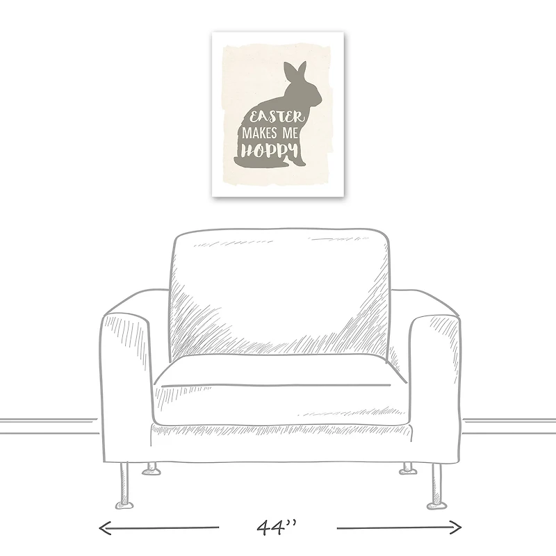 Easter Makes Me Hoppy 2 16" x 20" Canvas Wall Art