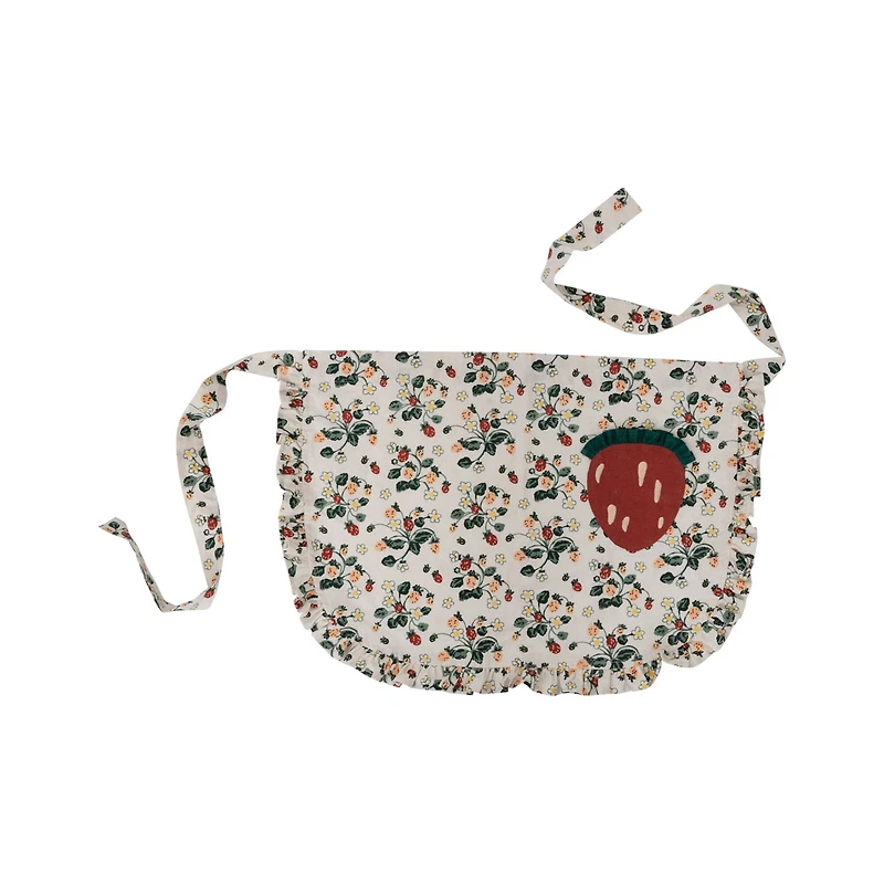Hello Honey® Cotton Half Apron with Strawberry-Shaped Pocket