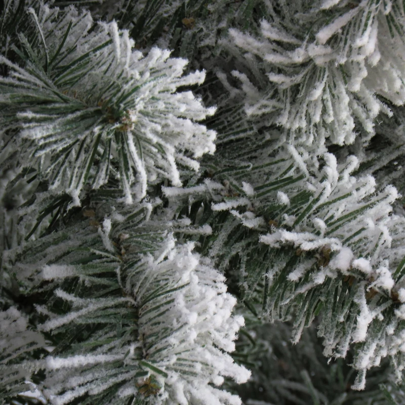 7.5ft. Unlit Snowy North Valley® Spruce Artificial Christmas Tree