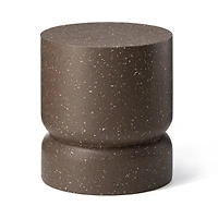Glitzhome® 17" Multifunctional Faux Terrazzo Stool