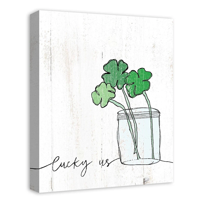 Lucky Us Canvas Wall Art