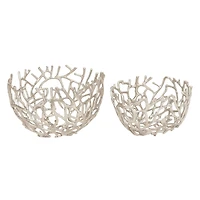Aluminum Coastal Decorative Bowl Set