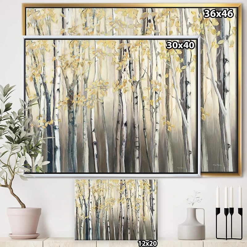 Designart - Golden Birch Forest I