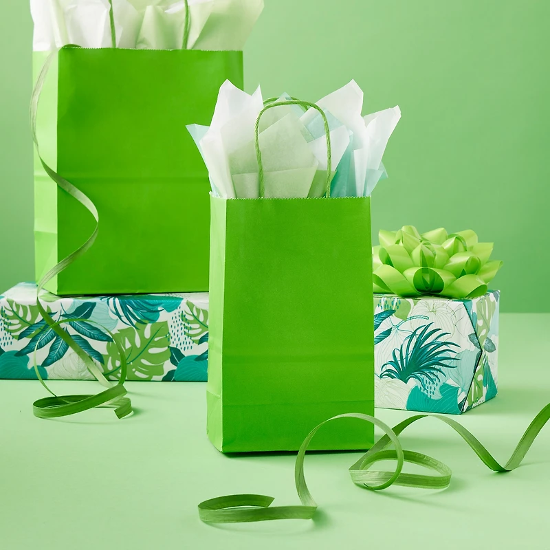 Small Green Paper Bags by Celebrate It™