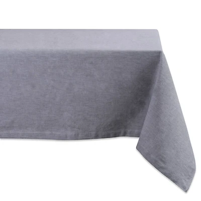 DII® 104" Gray Solid Chambray Tablecloth