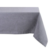 DII® 104" Gray Solid Chambray Tablecloth