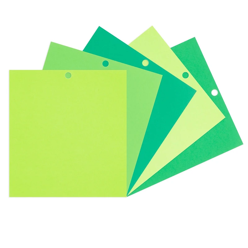 Feathered Green 6" x 6.5" Cardstock Paper by Recollections™, 100 Sheets