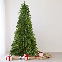 9ft. Pre-Lit Everett Pine Slim Artificial Christmas Tree, Clear Lights