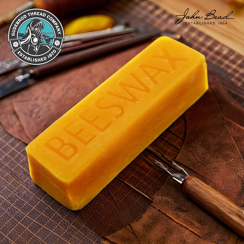 Gudebrod 1oz. Natural Beeswax Bar