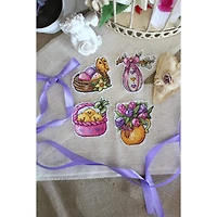 MP Studia Chickens & Willow Plastic Canvas Counted Cross Stitch Kit