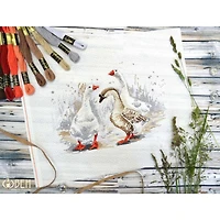 Oven Three Merry Goose Cross Stitch Kit