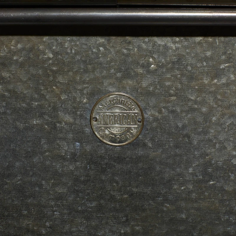 38" Gray Metal Farmhouse Planter