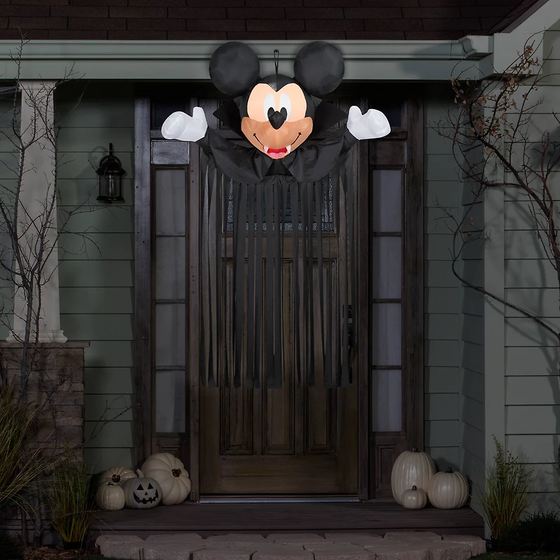6.5ft. Airblown® Inflatable Door Hanger Mickey Head with Streamers