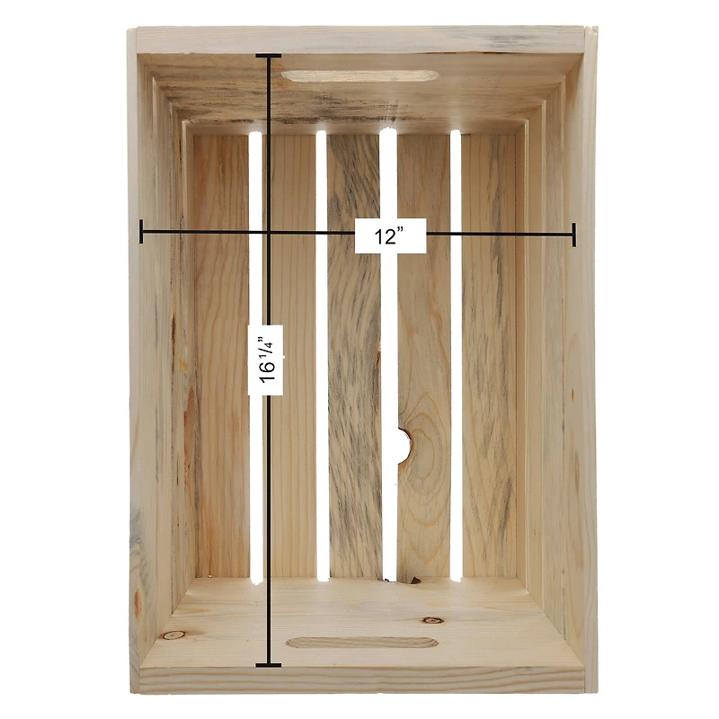 Home Décor by Leisure Arts® Rustic Wood Crate