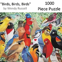 Hart Puzzles Birds, Birds, Birds by Wendy Russell 1,000 Piece Jigsaw Puzzle
