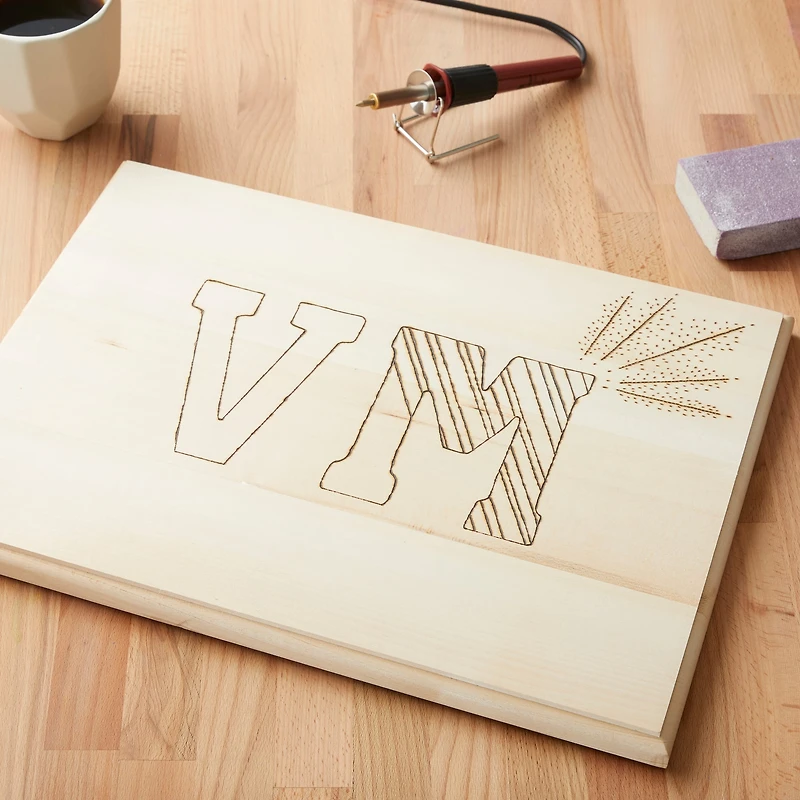 12" x 16" Basswood Rectangle Plaque by Make Market®