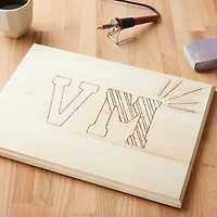 12" x 16" Basswood Rectangle Plaque by Make Market®