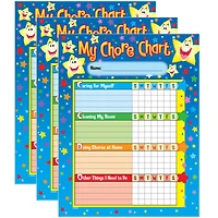 Trend Enterprises® Stars Chore Charts, 3 Packs of 25 Sheets