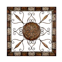 45" Brown Metal Rustic Wall Décor