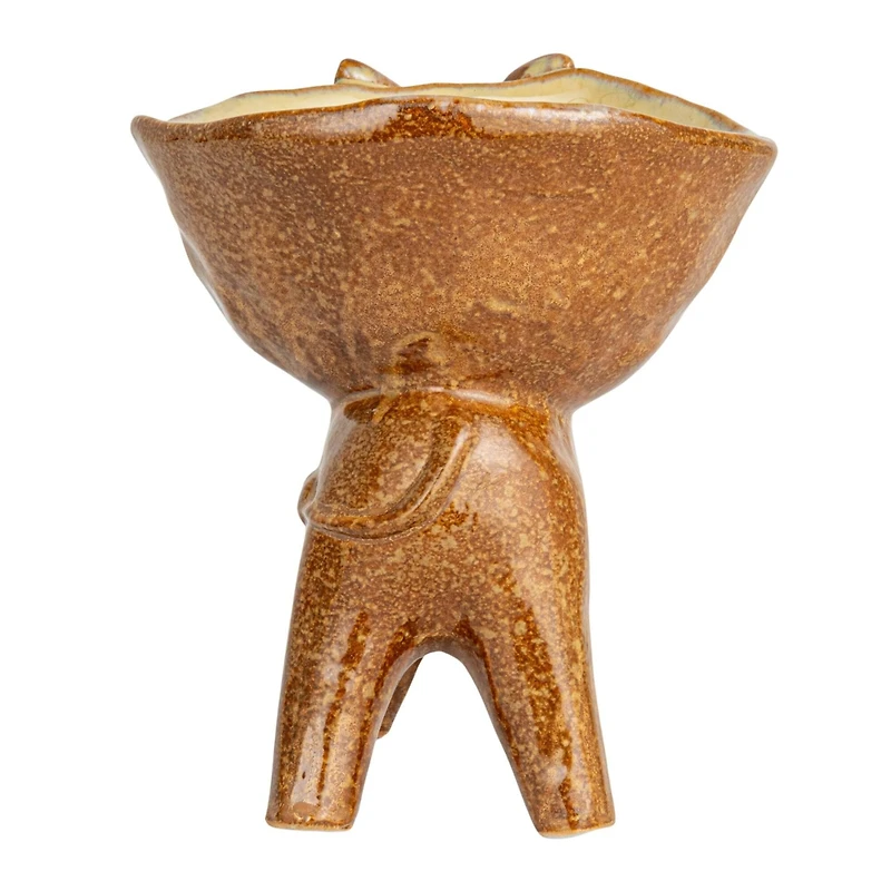 Hello Honey 6.5" Rustic Stoneware Donkey Bowl