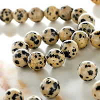Dalmatian Jasper Round Beads, 8mm by Bead Landing™