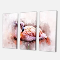 Designart - Portrait of Pink Flamingo III