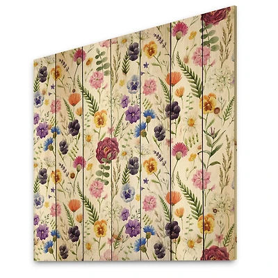 Designart - Wildflowers Floral Pattern II