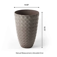 Glitzhome® 19.7" Eco-Friendly Oversized Faux Ceramic Pot Planters, 2ct.