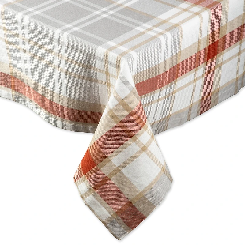 DII® 84" Thanksgiving Cozy Picnic Plaid Tablecloth