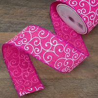 2.5" x 10yd. Swirl Wired Spring Craft Ribbon