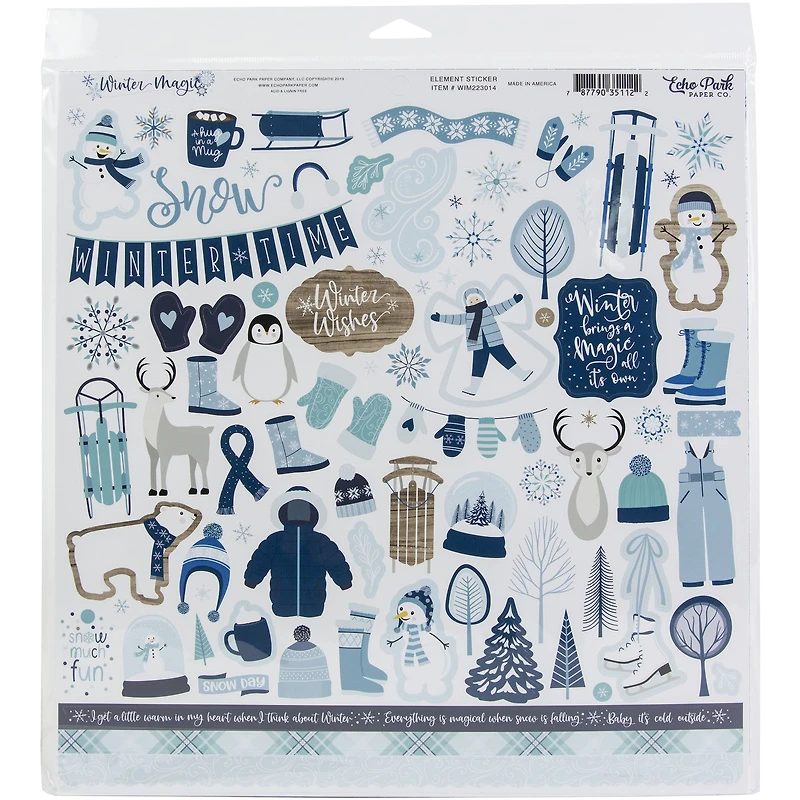 Echo Park Collection Kit 12"X12"-Winter Magic