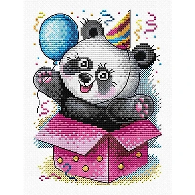 MP Studia Cartoon Panda Cross Stitch Kit