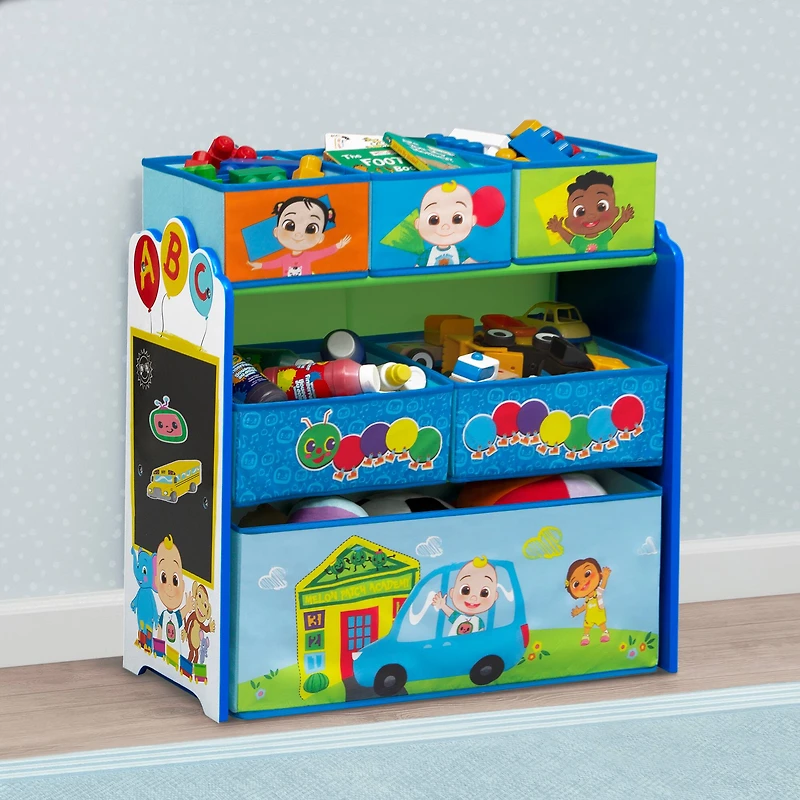 Disney® CoComelon Design & Store 6 Bin Toy Storage Organizer