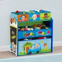 Disney® CoComelon Design & Store 6 Bin Toy Storage Organizer