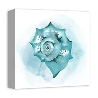 Blue Seashell 12" x 12" Canvas Wall Art