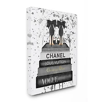 Stupell Industries Fashion Books & Gray Heels Canvas Wall Art